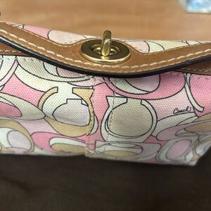 Coach Multicolor Signature wristlet